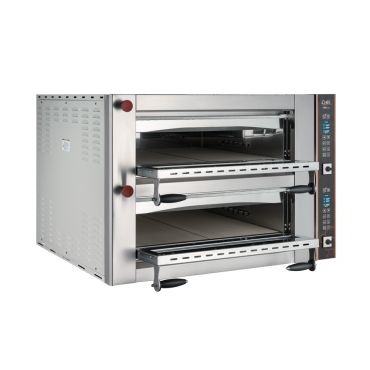 forno pizza digitale chefline chfpepy d8 vista laterale aperto